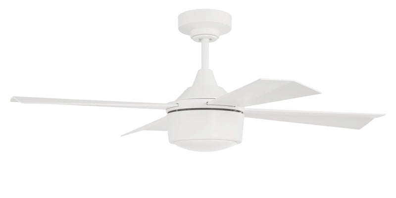 Theo 42" 4-Blade Indoor/Outdoor Ceiling Fan in White