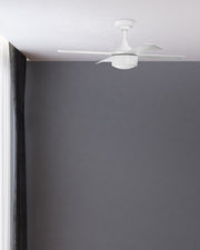 Theo 42" 4-Blade Indoor/Outdoor Ceiling Fan in White