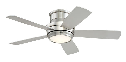 Tempo Hugger 44" 5-Blade Ceiling Fan in Brushed Polished Nickel