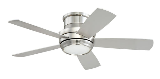 Tempo Hugger 44" 5-Blade Ceiling Fan in Brushed Polished Nickel