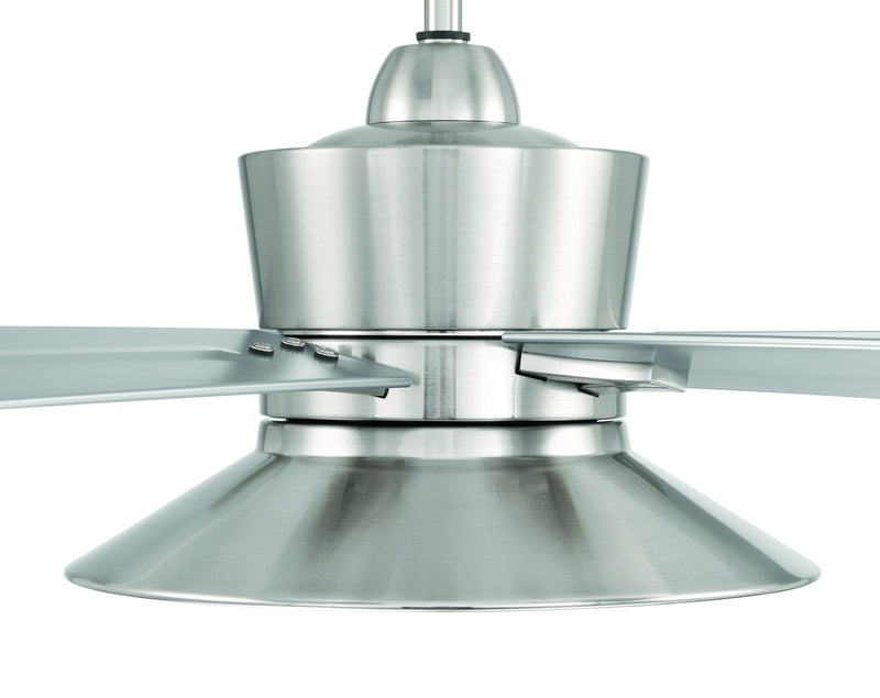Topper 52" 5-Blade Ceiling Fan in Brushed Polished Nickel
