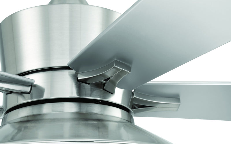 Topper 52" 5-Blade Ceiling Fan in Brushed Polished Nickel