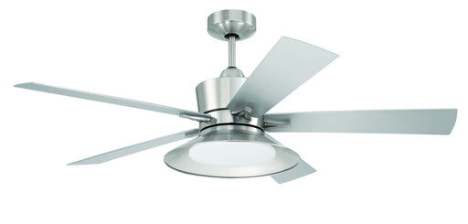 Topper 52" 5-Blade Ceiling Fan in Brushed Polished Nickel