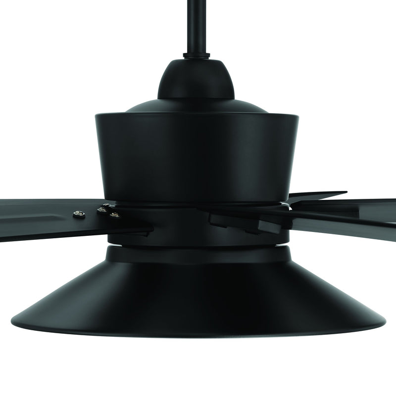 Topper 52" 5-Blade Ceiling Fan in Flat Black