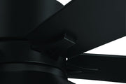 Topper 52" 5-Blade Ceiling Fan in Flat Black
