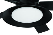 Topper 52" 5-Blade Ceiling Fan in Flat Black