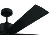 Topper 52" 5-Blade Ceiling Fan in Flat Black
