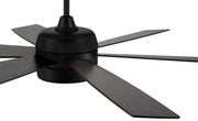 Trevor 52" 6-Blade Indoor/Outdoor Ceiling Fan in Flat Black