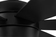 Trevor 52" 6-Blade Indoor/Outdoor Ceiling Fan in Flat Black