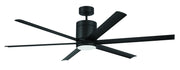 Tate 65" 6-Blade Ceiling Fan in Flat Black