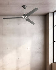 Utility 56" 3-Blade Ceiling Fan in Titanium/Brushed Polished Nickel