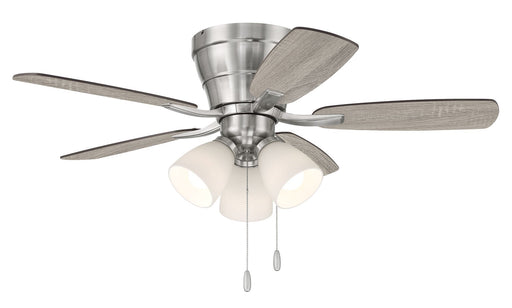 Wheeler 42" 5-Blade 3-Light Ceiling Fan in Brushed Polished Nickel
