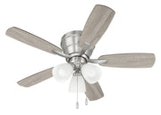 Wheeler 42" 5-Blade 3-Light Ceiling Fan in Brushed Polished Nickel