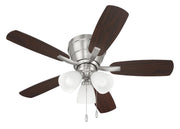 Wheeler 42" 5-Blade 3-Light Ceiling Fan in Brushed Polished Nickel