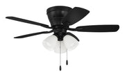 Wheeler 42" 5-Blade 3-Light Ceiling Fan in Flat Black