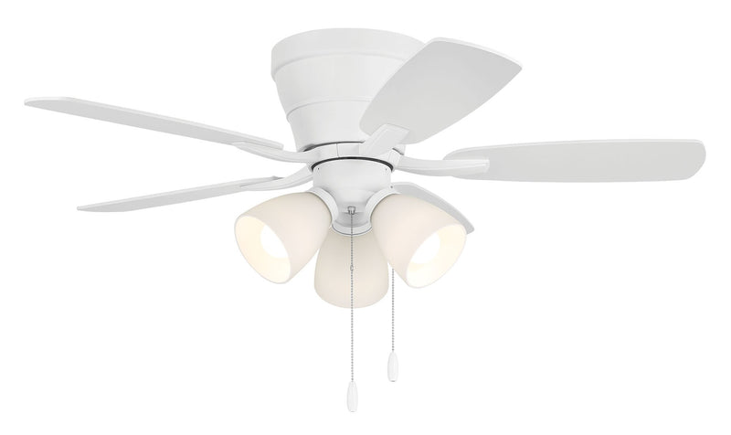 Wheeler 42" 5-Blade 3-Light Ceiling Fan in White