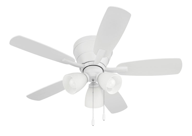 Wheeler 42" 5-Blade 3-Light Ceiling Fan in White
