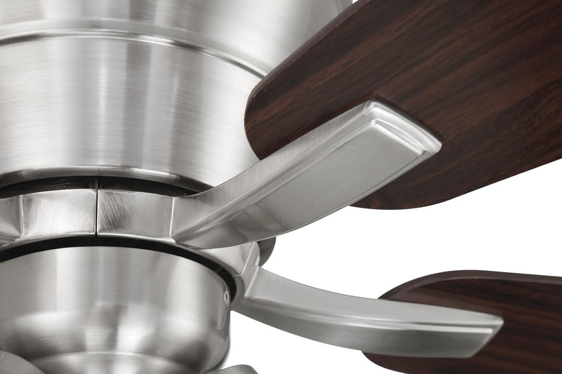 Wheeler 52" 5-Blade 3-Light Ceiling Fan in Brushed Polished Nickel