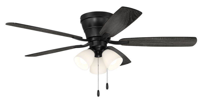 Wheeler 52" 5-Blade 3-Light Ceiling Fan in Flat Black