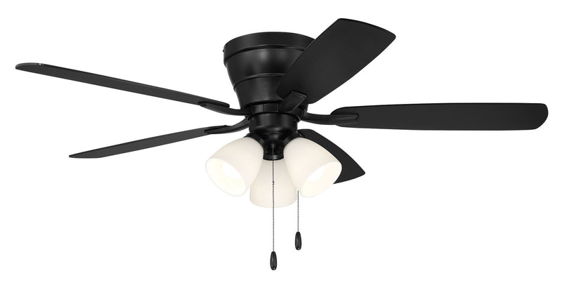Wheeler 52" 5-Blade 3-Light Ceiling Fan in Flat Black