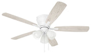 Wheeler 52" 5-Blade 3-Light Ceiling Fan in White
