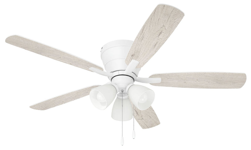Wheeler 52" 5-Blade 3-Light Ceiling Fan in White