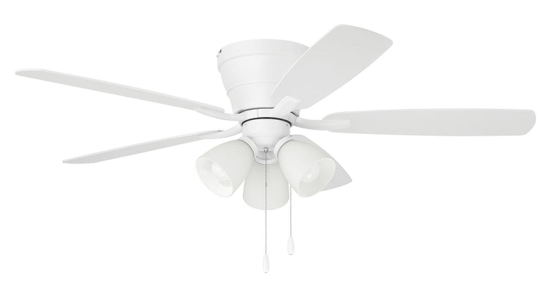 Wheeler 52" 5-Blade 3-Light Ceiling Fan in White