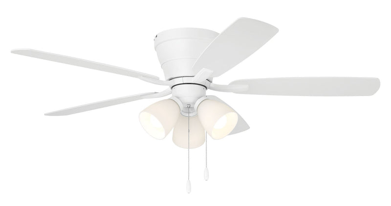 Wheeler 52" 5-Blade 3-Light Ceiling Fan in White