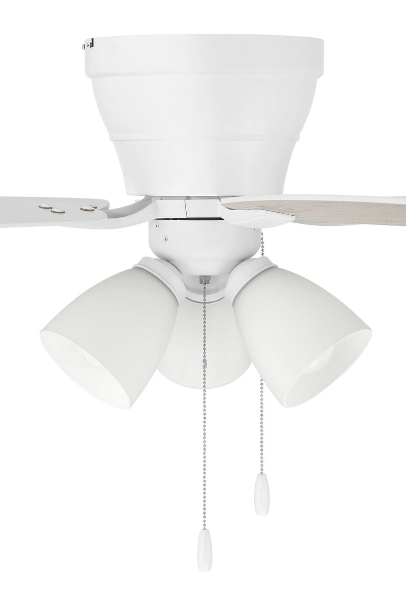 Wheeler 52" 5-Blade 3-Light Ceiling Fan in White