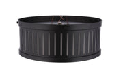 Livingston 3 Light 13" Flushmount in Flat Black