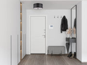 Livingston 3 Light 13" Flushmount in Flat Black