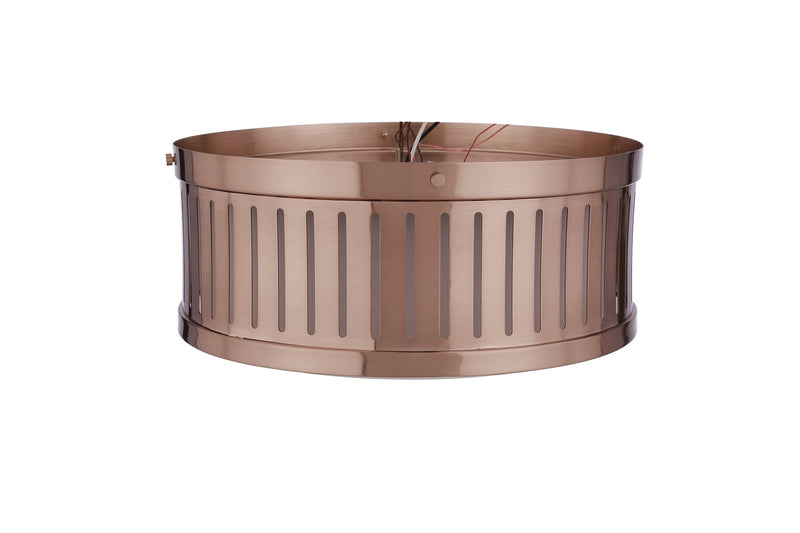 Livingston 3 Light 13" Flushmount in Satin Brass