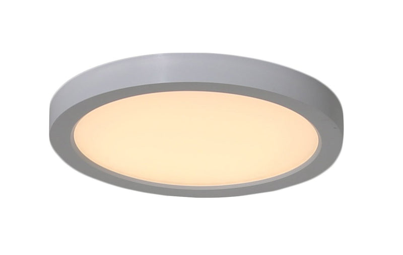 7" Slim Line LED Flushmount in White