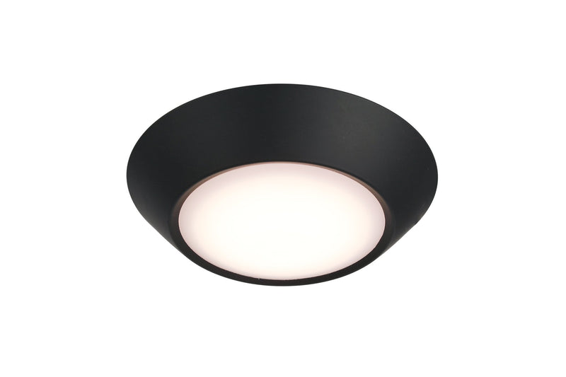 Slim Line 4" (5.9" Overall) 1 Light LED Flush in Flat Black