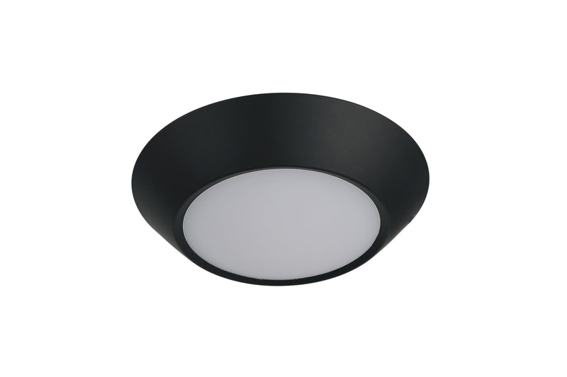 Slim Line 4" (5.9" Overall) 1 Light LED Flush in Flat Black