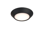 Slim Line 4" (5.9" Overall) 1 Light LED Flush in Flat Black