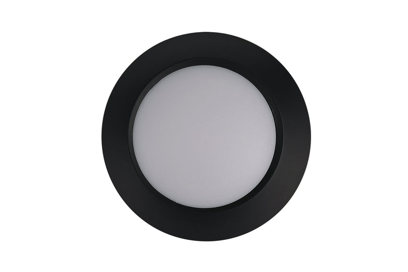 Slim Line 4" (5.9" Overall) 1 Light LED Flush in Flat Black