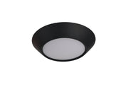 Slim Line 4" (5.9" Overall) 1 Light LED Flush in Flat Black