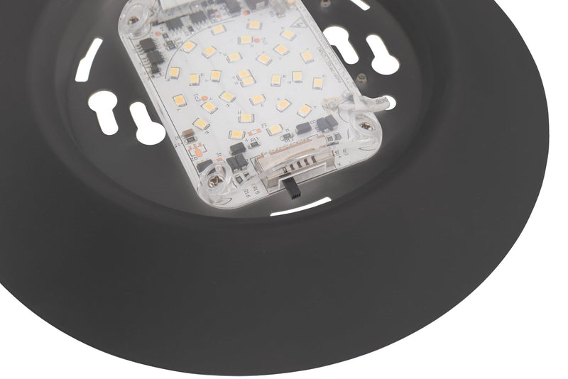 Slim Line 6" (7.5" Overall) 1 Light LED Flush in Flat Black
