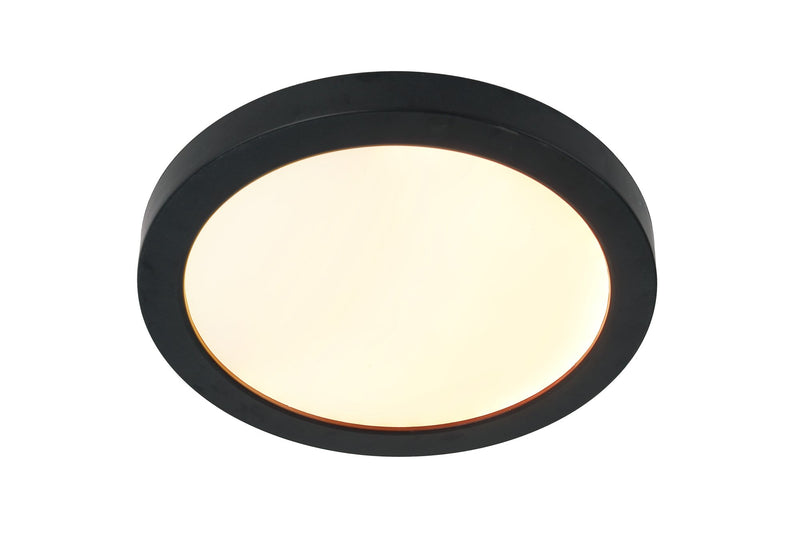Slim Line II 7" LED Pancake Flushmount in Flat Black
