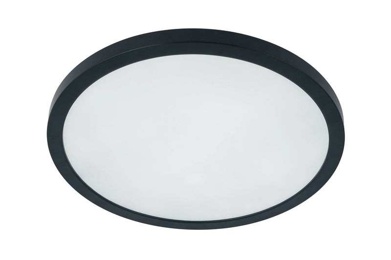 Slim Line II 12" LED Pancake Flushmount in Flat Black