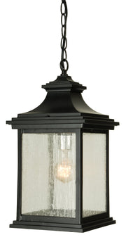 Gentry 1 Light 8.5" Medium Outdoor Pendant in Midnight