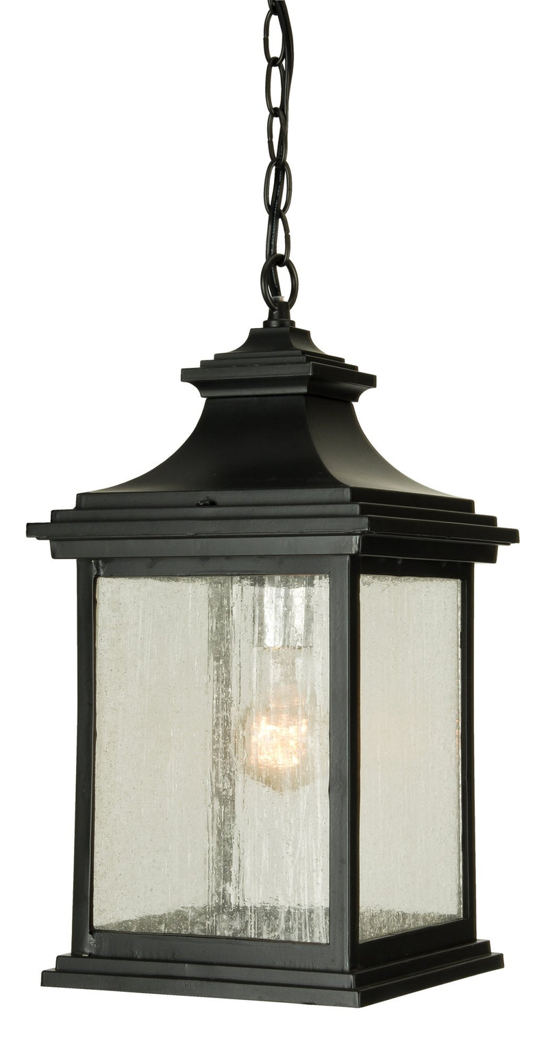 Gentry 1 Light 8.5" Medium Outdoor Pendant in Midnight
