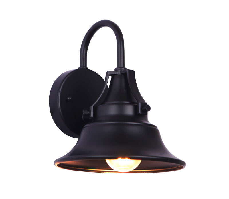 Union 1 Light 8.63" Small Outdoor Wall Lantern Lantern in Midnight