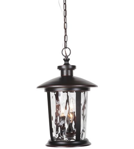 Summerhays 18.5" 3 Light Outdoor Pendant in Oiled Bronze Gilded