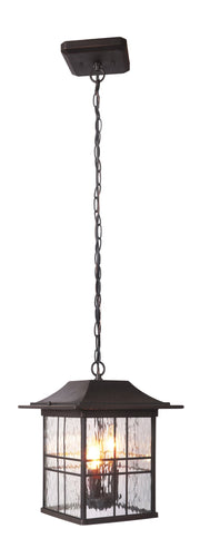 Dorset 3 Light 10.87" Outdoor Pendant in Aged Bronze Brushed