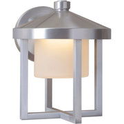 Alta 8.75" Outdoor LED Wall Lantern in Satin Aluminum