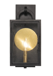 Wolford 1 Light 7" Small Outdoor Wall Mount in Textured Black