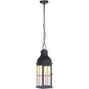 Vincent 1 Light 7" Medium LED Outdoor Pendant in Midnight