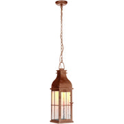 Vincent 1 Light 7" Medium LED Outdoor Pendant in Weathered Copper